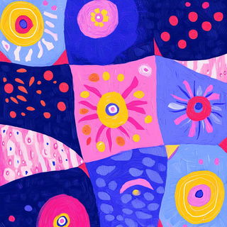 Ruincut style, Midjourney V6.1: creative pattern composition