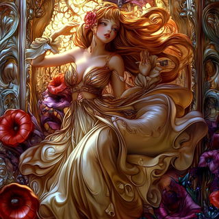 Floodlight Stagecraft style, Midjourney V6.1: retro fairy-tale illustration