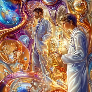 Floodlight Stagecraft style, Midjourney V6.1: editorial illustration for popular scientific magazine cover