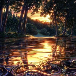 Floodlight Stagecraft style, Midjourney V6.1: realistic landscape photograph of quiet dawn