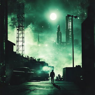 Signcloudery style, Midjourney V6.1: cinematic shot from sci-fi movie