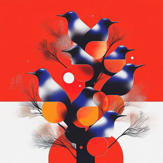 Blueboard Florafox style, Midjourney V6.1: traditional folk art