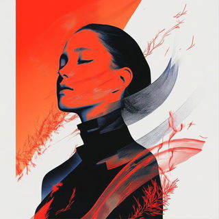 Blueboard Florafox style, Midjourney V6.1: photographic portrait of female protagonist