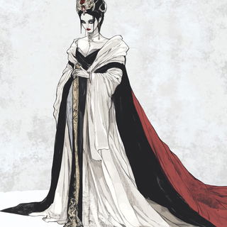 Cloudoclastics style, Midjourney V6.1: haute-couture fashion outfit