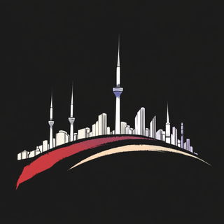 Cloudoclastics style, Midjourney V6.1: bold minimalist logo design for Istanbul city municipal services