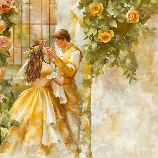 Celhachure style, Midjourney V6.1: retro fairy-tale illustration