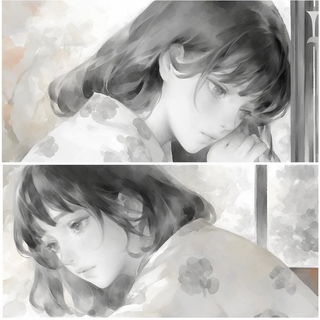 Celhachure style, Midjourney V6.1: black-and-white manga comic strip