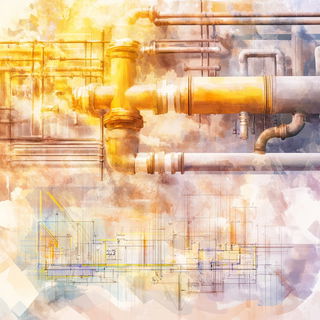 Celhachure style, Midjourney V6.1: technical infrastructure blueprint schematics