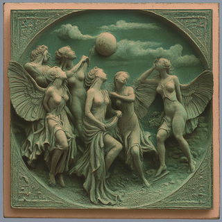 Bichromic Stagecraft style, Midjourney V6.1: classical 18th-century oil painting