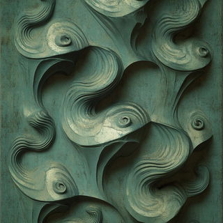 Bichromic Stagecraft style, Midjourney V6.1: creative pattern composition