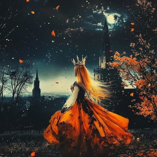 Skullflare style, Midjourney V6.1: retro fairy-tale illustration