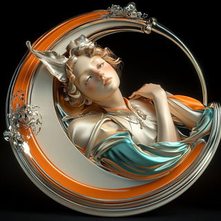 Orion Ink League style, Midjourney V6.1: classical 18th-century oil painting