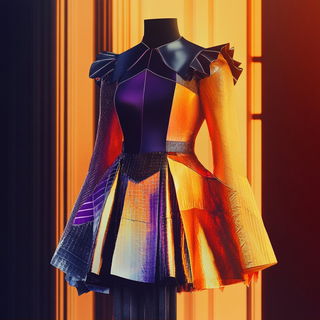 Sepia Celstorm style, Midjourney V6.1: haute-couture fashion outfit