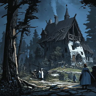 Gyrfalcon Canting style, Midjourney V6.1: retro fairy-tale illustration