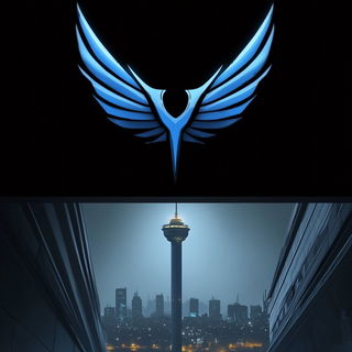 Gyrfalcon Canting style, Midjourney V6.1: bold minimalist logo design for Istanbul city municipal services