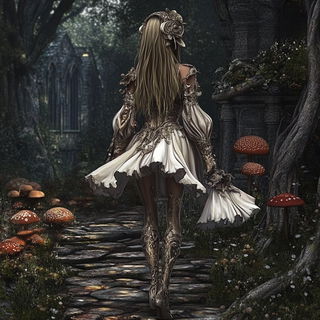 Ornacascade style, Midjourney V6.1: retro fairy-tale illustration