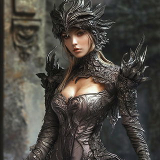 Ornacascade style, Midjourney V6.1: haute-couture fashion outfit