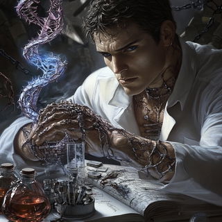 Ornacascade style, Midjourney V6.1: editorial illustration for popular scientific magazine cover
