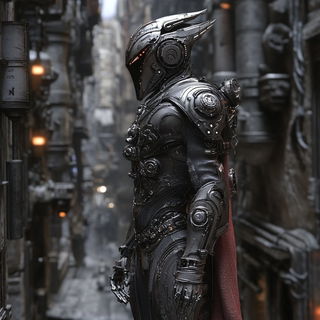 Ornacascade style, Midjourney V6.1: cinematic shot from sci-fi movie