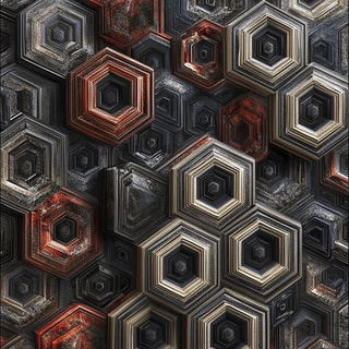 Ornacascade style, Midjourney V6.1: creative pattern composition