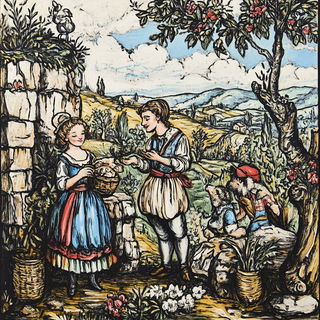 Fluorink style, Midjourney V6.1: classical 18th-century oil painting