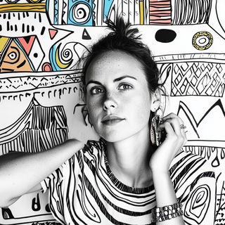 Fluorink style, Midjourney V6.1: photographic portrait of female protagonist