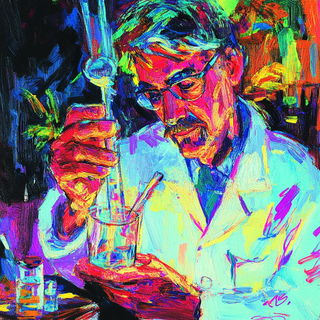 Cascade Visage style, Midjourney V6.1: editorial illustration for popular scientific magazine cover