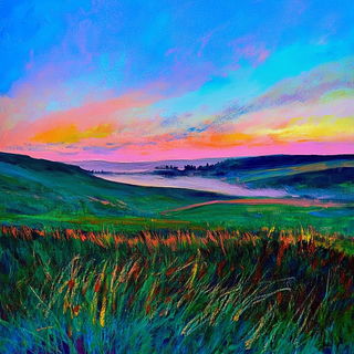 Cascade Visage style, Midjourney V6.1: realistic landscape photograph of quiet dawn
