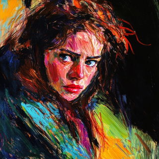 Cascade Visage style, Midjourney V6.1: photographic portrait of female protagonist