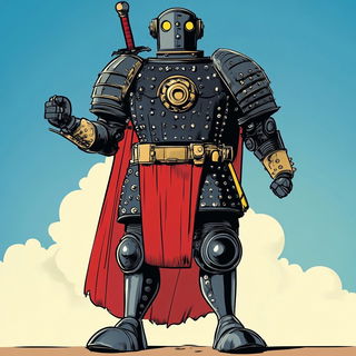 Ocularis Tagwatch style, Midjourney V6.1: concept art character design of retropunk steam knight