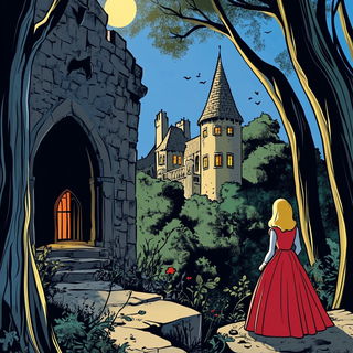 Ocularis Tagwatch style, Midjourney V6.1: retro fairy-tale illustration