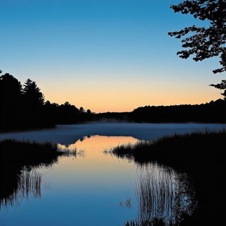 Ocularis Tagwatch style, Midjourney V6.1: realistic landscape photograph of quiet dawn