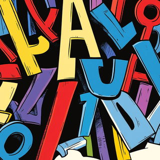 Ocularis Tagwatch style, Midjourney V6.1: typographic composition with large letters