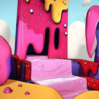 Diorama Botanomech style, Midjourney V6.1: abstract 3D render