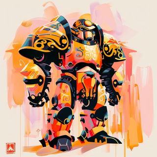 Butterfly Cloisonne March style, Midjourney V6.1: concept art character design of retropunk steam knight