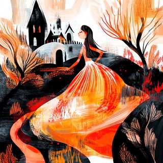 Corridorwarp style, Midjourney V6.1: retro fairy-tale illustration