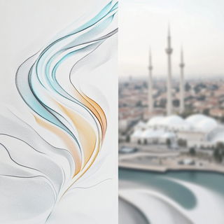 Mosaicophore style, Midjourney V6.1: bold minimalist logo design for Istanbul city municipal services