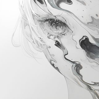 Mosaicophore style, Midjourney V6.1: black-and-white manga comic strip