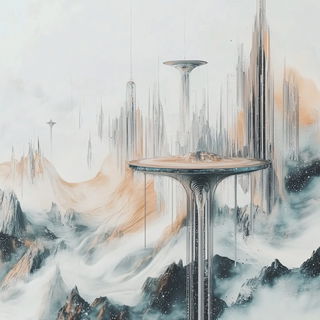 Mosaicophore style, Midjourney V6.1: cinematic shot from sci-fi movie