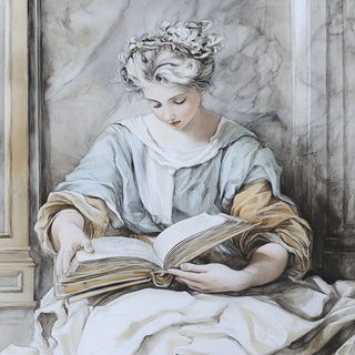 Mosaicophore style, Midjourney V6.1: classical 18th-century oil painting