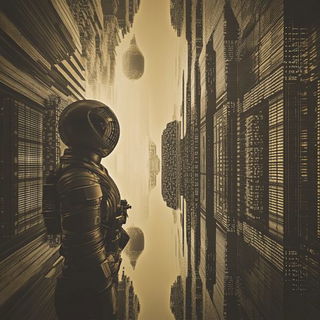 Celstopia style, Midjourney V6.1: cinematic shot from sci-fi movie