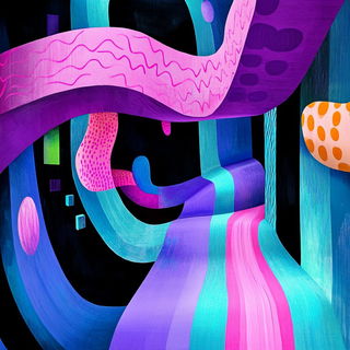 Nacreflux style, Midjourney V6.1: abstract 3D render