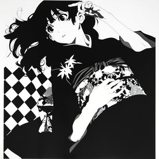 Rotoscar style, Midjourney V6.1: black-and-white manga comic strip