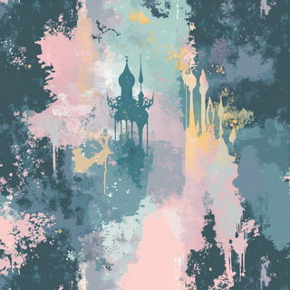 Sunmetal Afterglow style, Midjourney V6.1: retro fairy-tale illustration