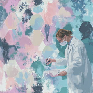 Sunmetal Afterglow style, Midjourney V6.1: editorial illustration for popular scientific magazine cover