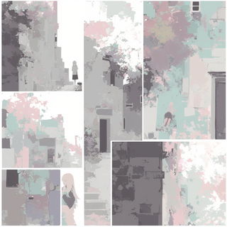 Sunmetal Afterglow style, Midjourney V6.1: black-and-white manga comic strip