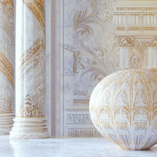 Cartorust style, Midjourney V6.1: abstract 3D render