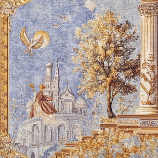 Cartorust style, Midjourney V6.1: retro fairy-tale illustration