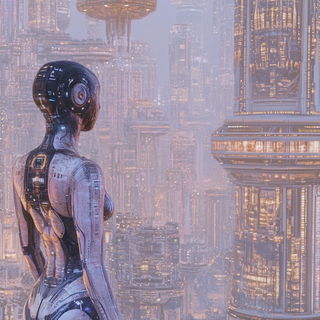 Cartorust style, Midjourney V6.1: cinematic shot from sci-fi movie