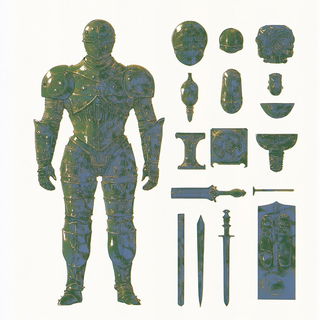 Petalbody Dancehall style, Midjourney V6.1: concept art character design of retropunk steam knight